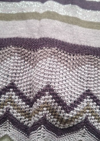 Bohem Nakışlı V Yaka Triko Kadın Hırka - Görsel 7