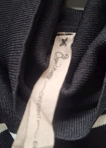 Uzun Siyah Kareli Yüksek Yakalı Elbise - Görsel 4