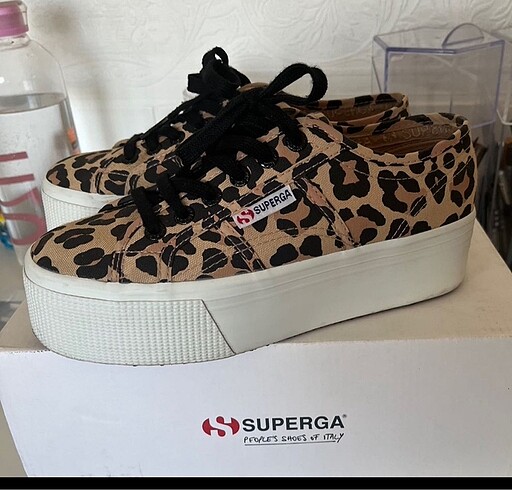 superga leopar spor ayakkabı