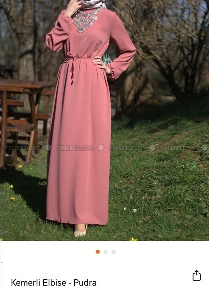Modanisadan marka temsili tesettür elbise - Görsel 3