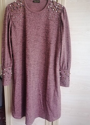 Sefamerveden gül kurusu incili tunik - Görsel 2