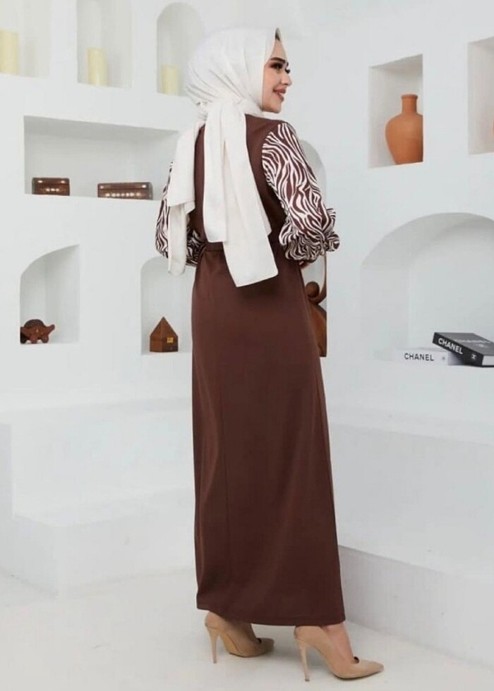 Zebra desen elbise - Görsel 2