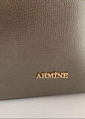 Beden gri Renk Armine Deri Tokalı Kadın Çanta