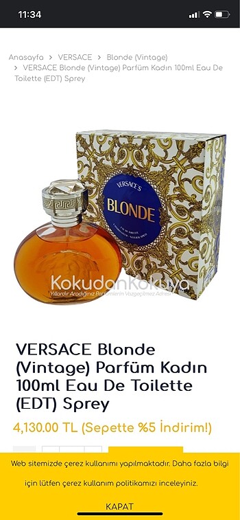  Beden Versace blonde parfüm