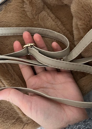 Kahverengi Peluş Kadın El Çantası - Görsel 3