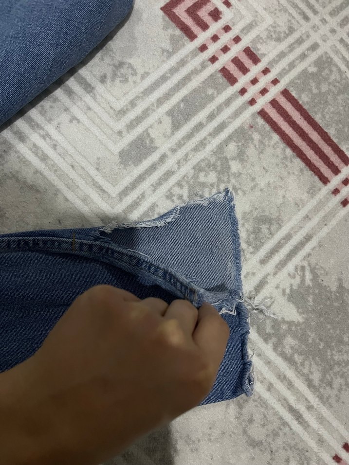 Kadın Mavi Denim Midi Boy Jean - Görsel 3