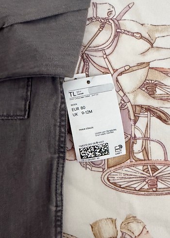 H&M Erkek Çocuk Gri Denim Uzun Kollu Gömlek