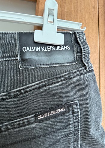 27 Beden gri Renk Gri Loose Fit Mini Denim Jean