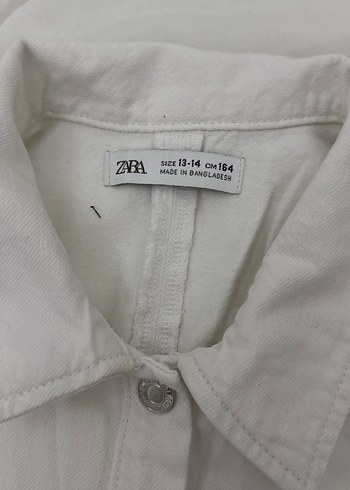 Kadın Beyaz Keten Kısa Kollu Gömlek - Görsel 3