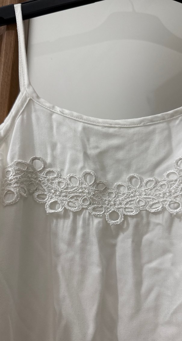 Beyaz Bohem Midi Elbise - Görsel 2