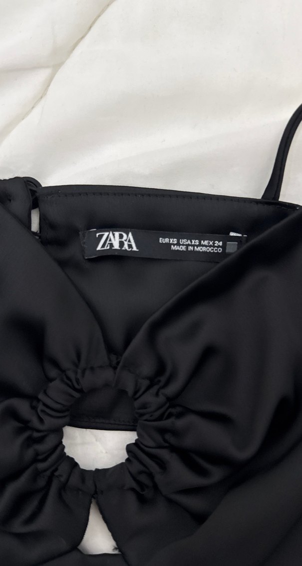 Siyah Straplez Midi Gotik Elbise - Görsel 3