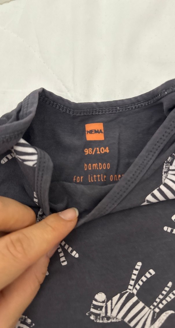 Kısa Kollu Zebra Desenli Bebek Body - Görsel 3