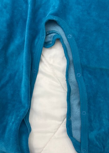 Mavi Bebek Tulum, Uzun Kollu, Düğmeli - Görsel 3