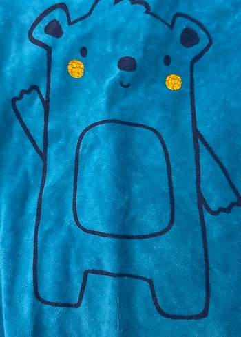 Mavi Bebek Tulum, Uzun Kollu, Düğmeli - Görsel 2