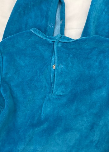 Mavi Bebek Tulum, Uzun Kollu, Düğmeli - Görsel 4