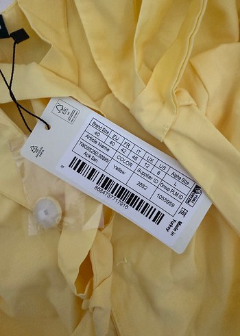 Trendyolmilla Sarı Düğmeli Mini Elbise - Görsel 4