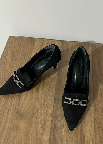 Diğer London & London Siyah Tokalı Stiletto Kadın Klasik Ayakkabı