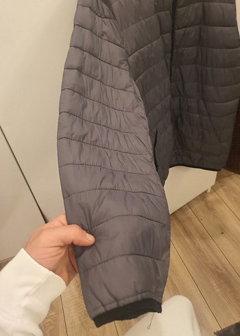 Gri Fermuarlı erkek mont baharlık l beden - Görsel 2