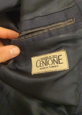 Gri Düğmeli Erkek Takım Elbise Ceket son fotoda kusur belirttim - Görsel 4