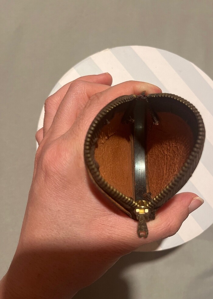 Deri Vintage  Bozuk Para Cüzdanı - Görsel 4