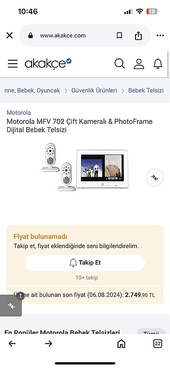  Beden Motorola MFV 702 Çift Kameralı