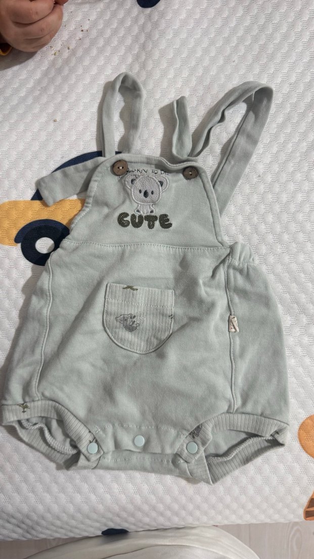 Renkli Desenli Erkek Bebek Tulum - Görsel 2