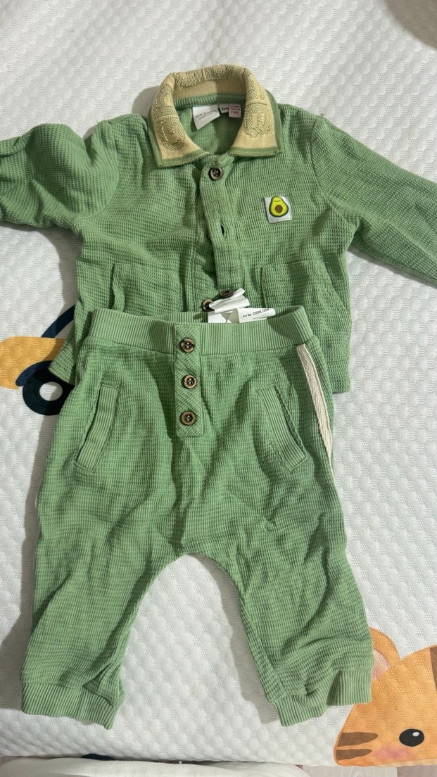 Renkli Desenli Erkek Bebek Tulum - Görsel 4