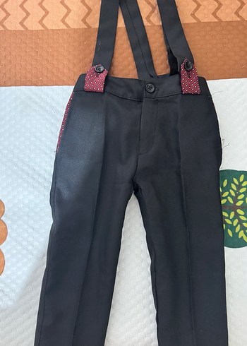 Bordo Düğmeli Erkek Çocuk Yelek - Görsel 4