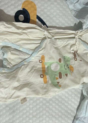 Pamuklu Beyaz Uzun Kollu Bebek Tulumu - Görsel 6