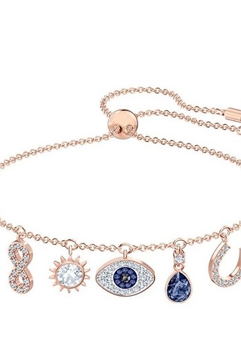 SWAROSKİ Zincir Detaylı Rosegold Renkli Kadın Bileklik