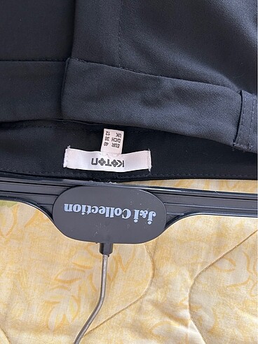 l Beden siyah Renk Koton pantolon