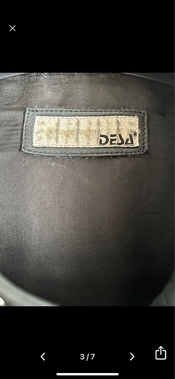 m Beden Desa erkek deri mont