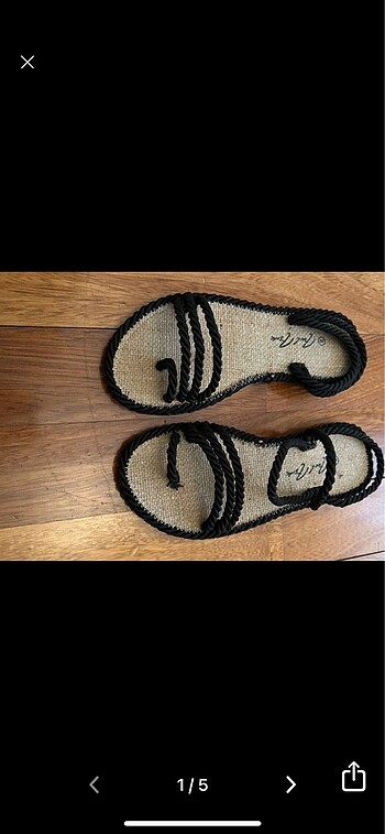 Zara ip sandalet - Görsel 6