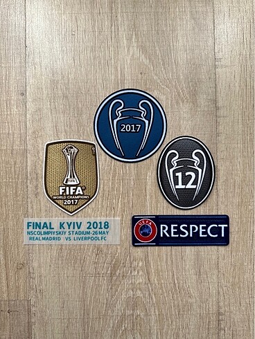 Real Madrid Final 2018 Kyiv Patch Set