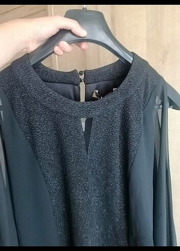 Balon kol mini elbise yeni etiketli  - Görsel 2