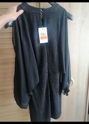 Balon kol mini elbise yeni etiketli  - Görsel 5