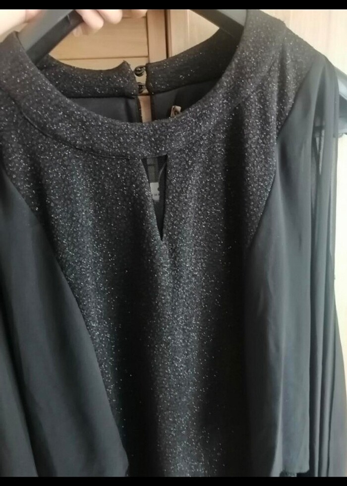 Balon kol mini elbise yeni etiketli  - Görsel 4