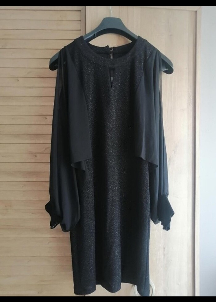 Balon kol mini elbise yeni etiketli  - Görsel 3