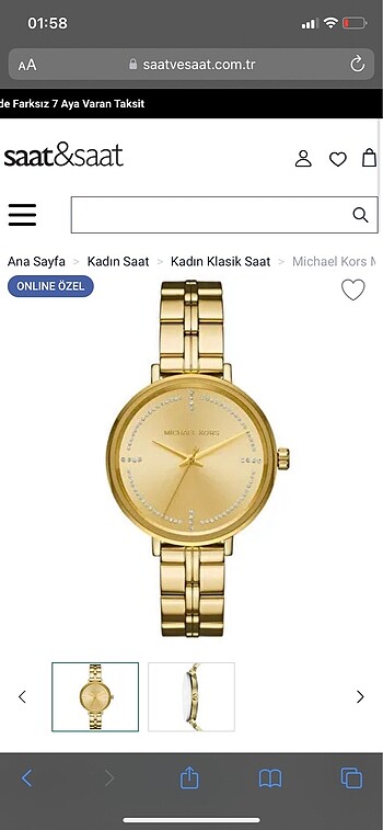 Orijinal kadın michael kors saat