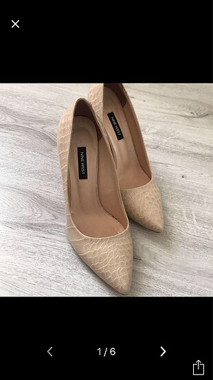 Nine west bej renk topuklu ayakkabı