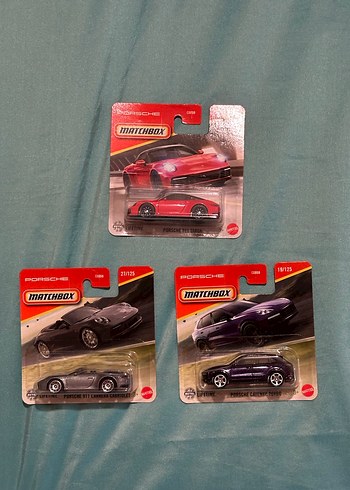 Matchbox Porsche 3 lü lot