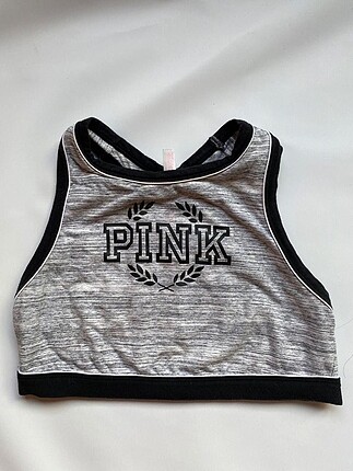 Victoria?s Secret Pink Gri Crop Top