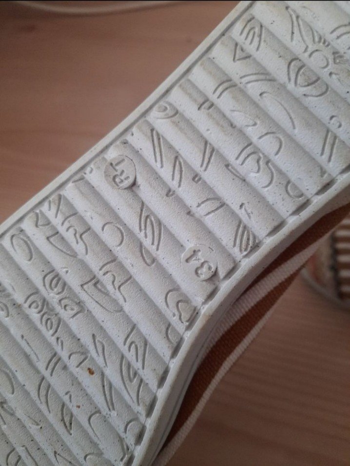 Bej Zebra Desenli Bağcıklı Bohem babet - Görsel 2