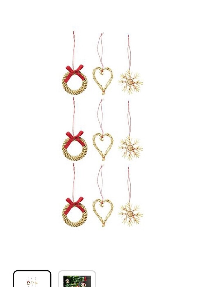 Zara home ağaç süsü - Görsel 3