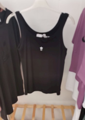 l Beden siyah Renk Christian Dior Siyah Pamuklu Atlet