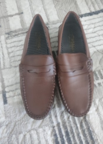 Kahverengi Deri Erkek Loafer