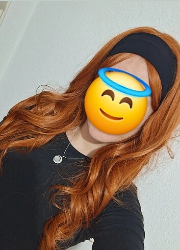 Beden turuncu Renk Turuncu peruk saç