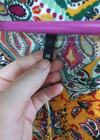 Renkli Bohem Uzun Elbise - Görsel 7