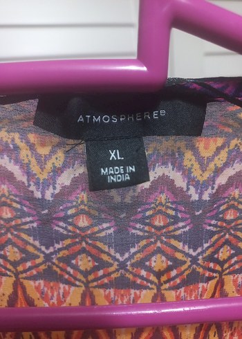 Renkli Bohem V Yaka Pareo Tunik - Görsel 7