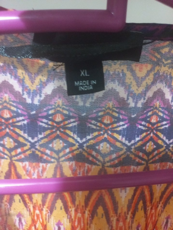 Renkli Bohem V Yaka Pareo Tunik - Görsel 5